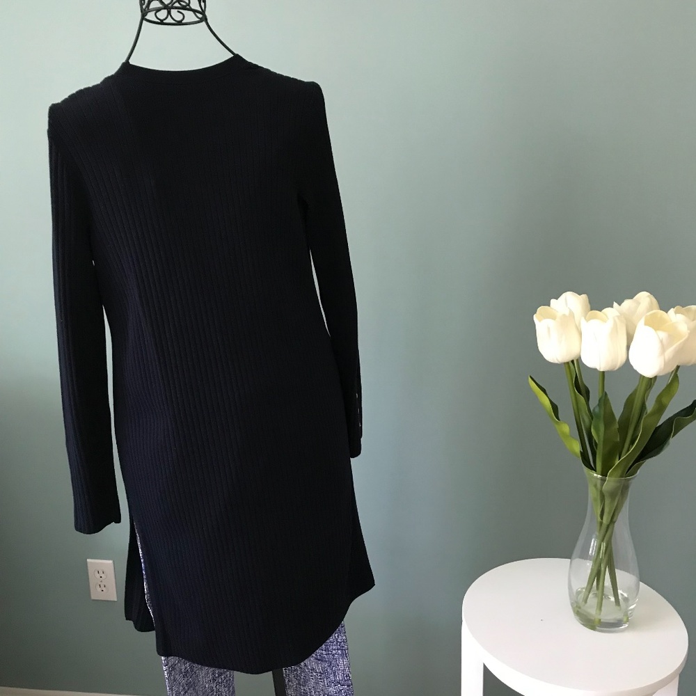 Talbots Navy Topper Sz S - Picture 2 of 6